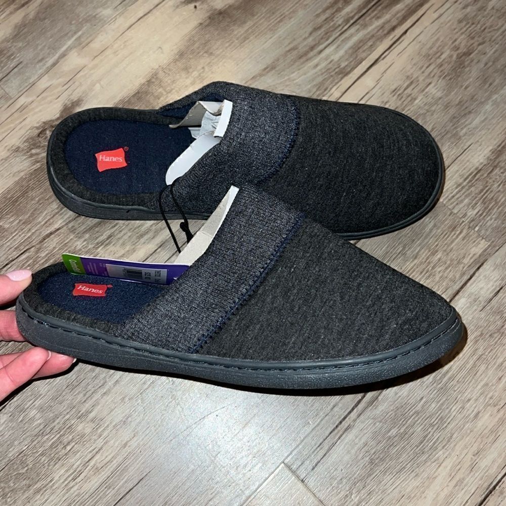 Hanes memory foam slippers